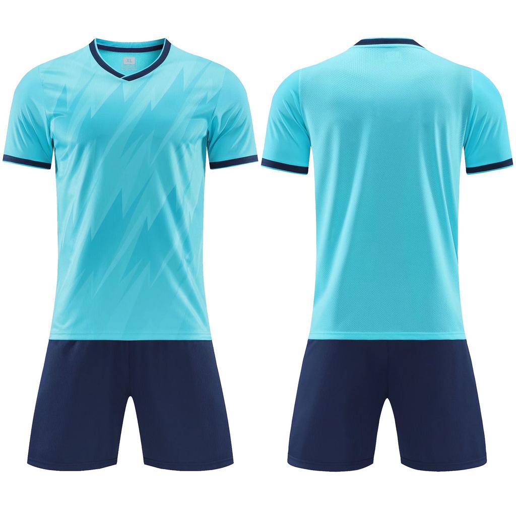 Wholesale New Football Jersey Suit Men's and Women's Short-sleeved Training Jersey Custom Student Game Breathable Quick-drying Football Jersey