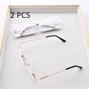 2PCS Suit Anti-Scratch Reading Glasses Men Women 100% Glass Lens Presbyopic GlassesPresbyopic EyeGlasses Magnifying Eyewear