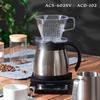 Atlas Cafe Link 600mL Coffee ServerDripper Set for 2-4 Cups, Tabletop, Insulated, Thermos-Compatible, Trapezoidal Design, Direct Drip, Silver