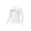 Nike T Shirts Men's White Crew Neck Moderate Straight Fit DN2998-100
