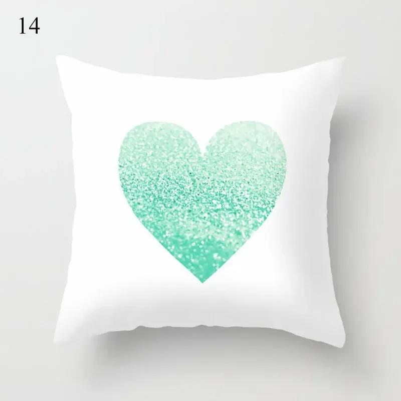 Green Series Cushion Cover Eye Geometry Abstract Pillow Case Decorative Sofa Pillow Covers Home Decor Throw Pillowcase