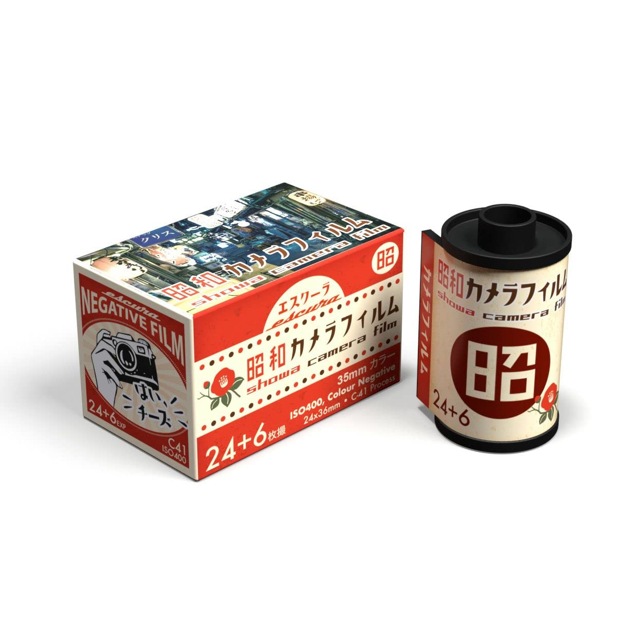 

Escura Showa Camera Film Color Negative Film ISO400 30 Exposures Retro Rendition 24+6EX