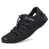 Sandals summer leather sandals bag head hole shoes hollow soft sole casual running shoes casual