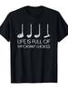 Men's Golf T Shirt Funny LIFE IS FULL OF IMPORTANT CHOICES Oversized Y2K Women Cotton Tee Vintage Harajuku Unisex Short Sleeve