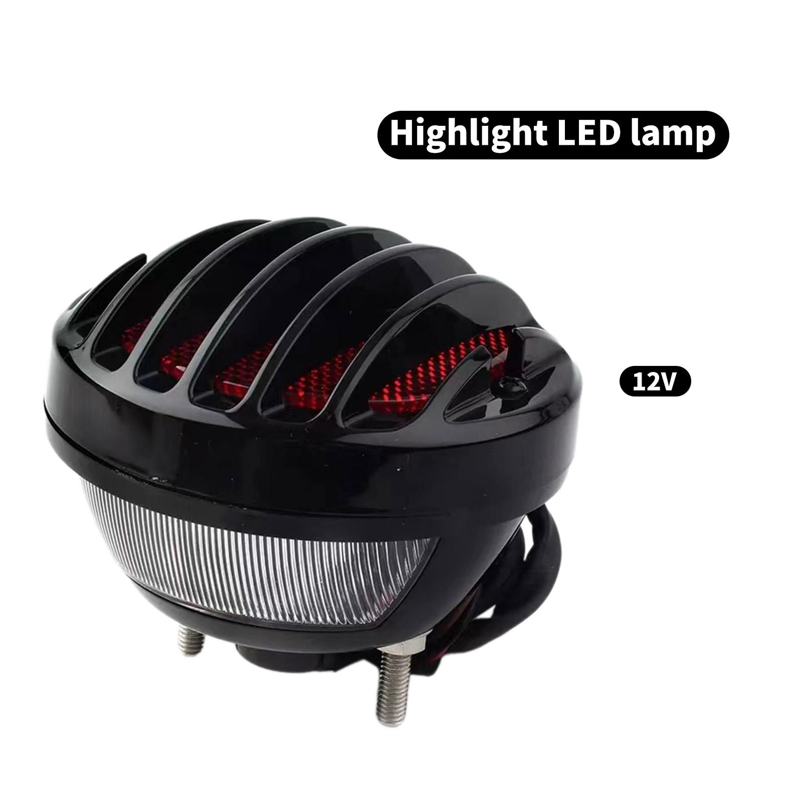 

Waterproof Stop Indicator Light Motorcycle Tail Light Replacement Rear Tail Lamp 12V Dustproof Motorbike Accessories 1 чорний