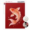 Pearl Art Painting Home Wall Decor Koi Fish Pearl Gemstone Painting Picture Crafts Adult/Beginner Gift Creative Home Decor Unframed Wall Art Ornament