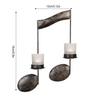 Nordic Style Music Symbol Candle Holder Handicrafts Household Art Crafts Metal Candlestick Ornament Wedding Party Decoration