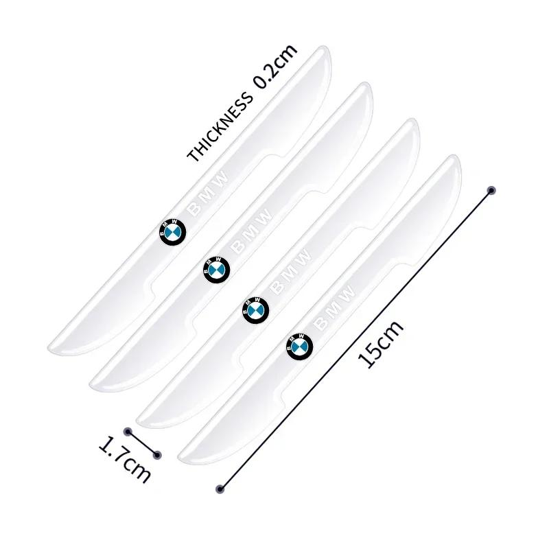 4 Stück/Set Transparenter Auto-Tür-Kollisionsschutz Stoßstangenleiste Aufkleber für BMW E46 E90 E60 F10 F30 E39 E36 F20 E87 G30