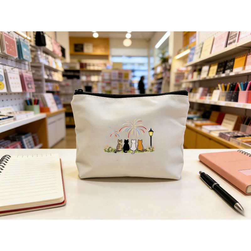 New Fashionable and Minimalist Makeup Bag, Coin Purse, Portable Large Capacity Skincare Products, Toiletries, Student Stationery, Essential for Travel бежевый