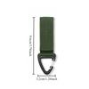 Outdoor Tactical Nylon Webbing Backpack Buckle Single-point Triangle Multifunctional Mountaineering Buckle D-ring Key Chain