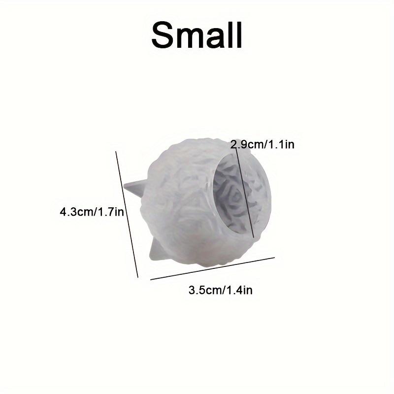 3D Rose Ball A Variety of Specifications Scented Candle Soap Making Crystal Drop Glue Resin Round Ball Pendulum Table Flexible Silicone Mold