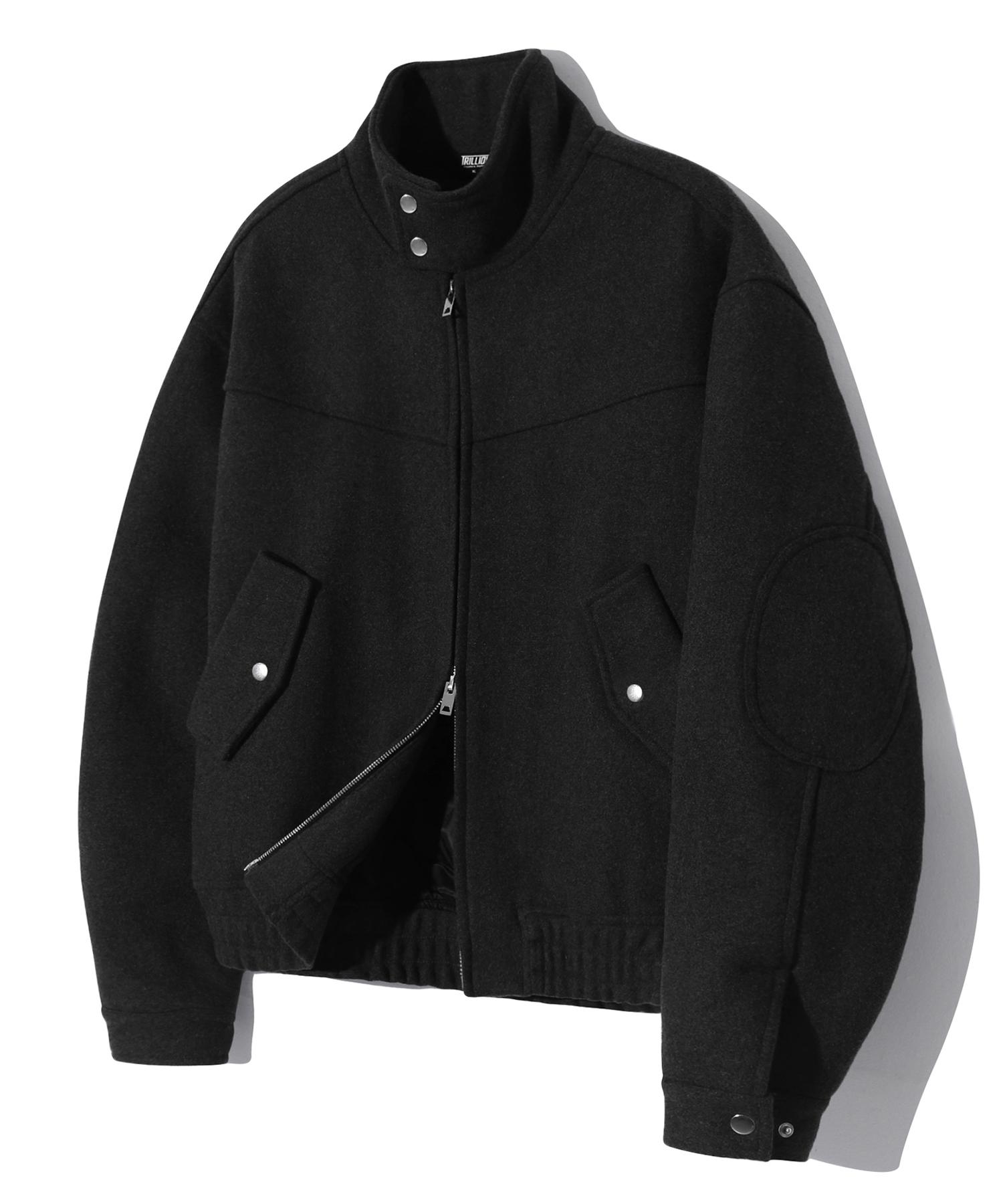 Trillion Wool Elbow Patch 2-Way Harrington