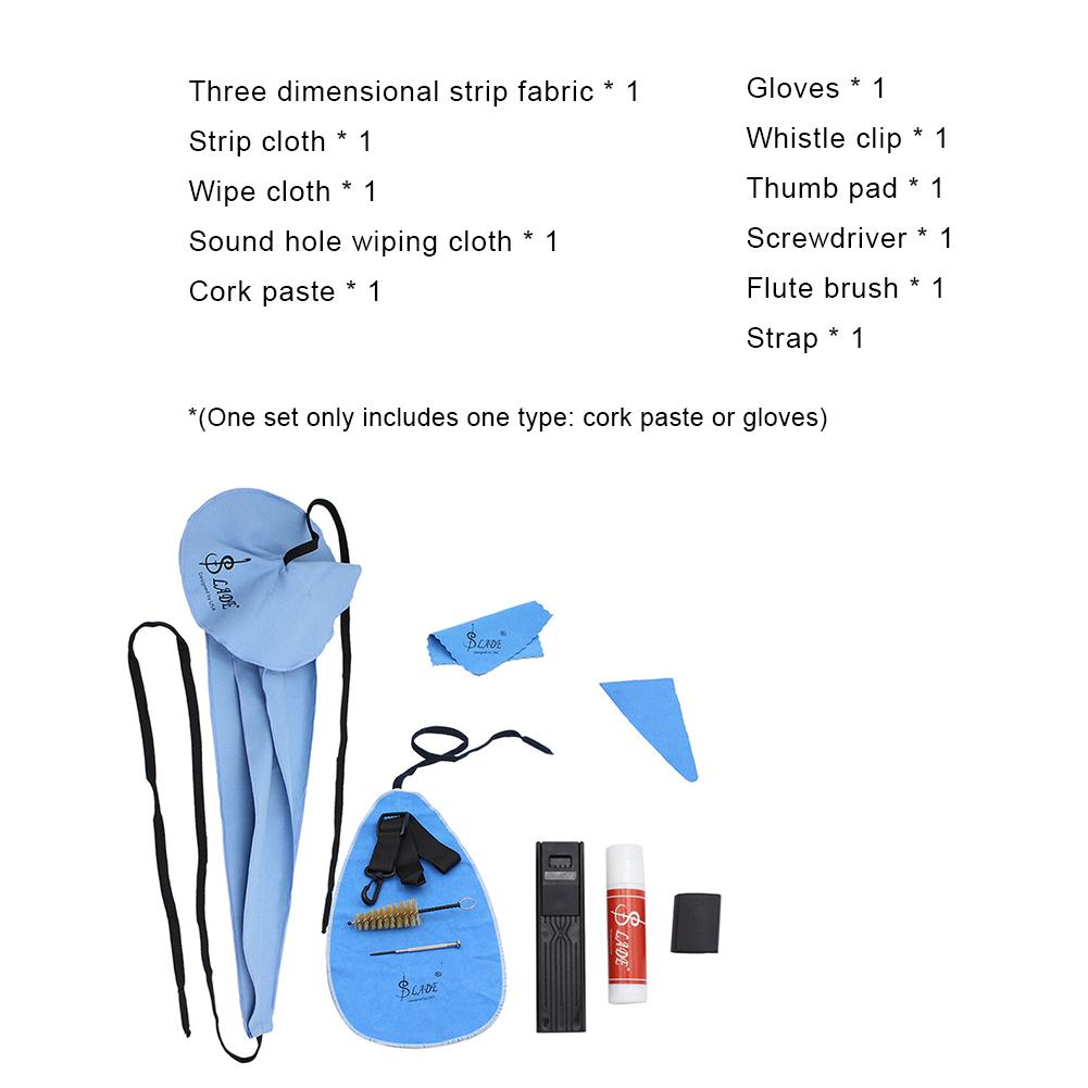 10Pcs Saxophone Cleaning Kit Thumb Rest Cushion Clarinet Cleaning Kit for Various Saxophones and Woodwind Instrument