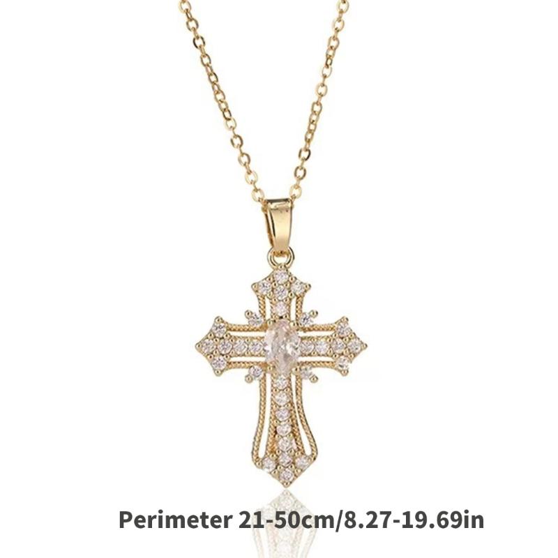 Stylish Crosses Pendant Charm Necklace Resistant to Tarnish Jewelry Accessory for Personalize Expression and Faith