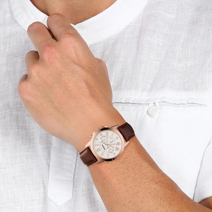 Fossil Ceas Cronograf pentru Bărbați - Curea din Piele, Trei Cadrane, Business Casual pentru Purtare Zilnică FS4991