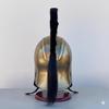 Medieval Troy Achilies Helmet with Black Plume, Spartan Greek Gladiator Armor, Handmade Bronze Warrior Helmet Replica