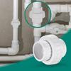 1pc 20 25 32mm White PVC Pipe Connector Straight Joints Water Pipe Adapter 2 Ways Joints