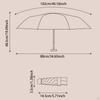 Μίνι Ομπρέλα Ταξιδίου 6 Ακτίνες Φορητή Ομπρέλα Ηλίου για Πεζοπορία Υπαίθριες Δραστηριότητες