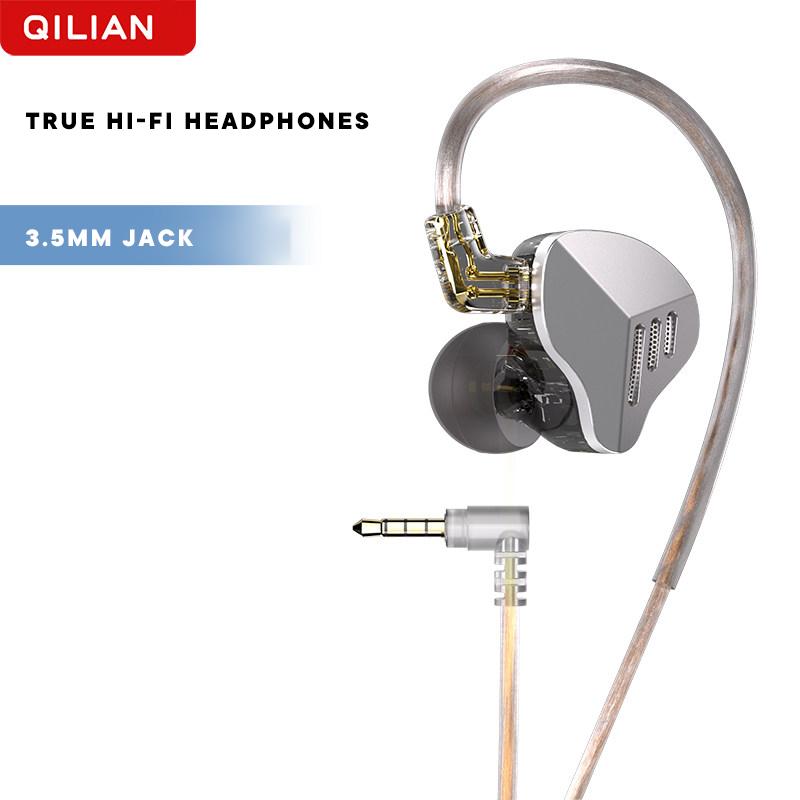 HiFi Ear Dynamic Driver Wired In-Ear Earphones Earbuds Music Headphones Useful Wired Earphones for Music Gaming