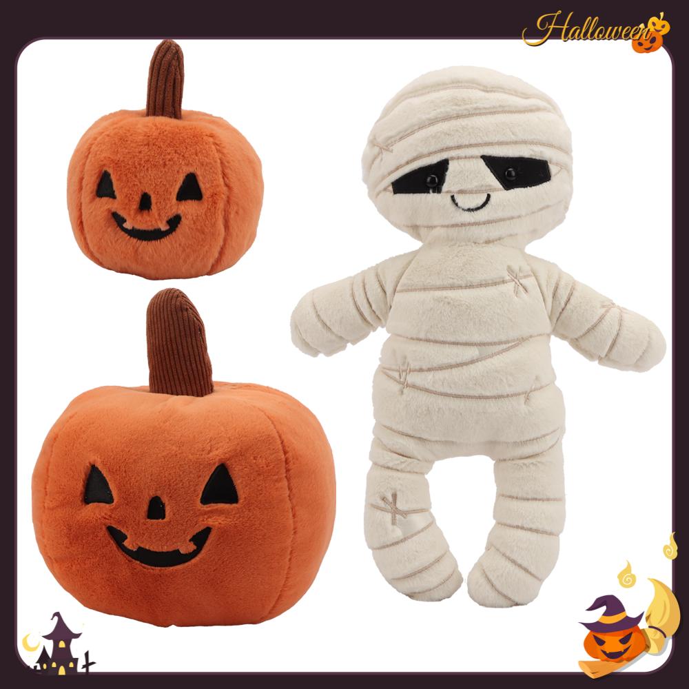 Halloween Plush Toys Zombie Mummy Pumpkin Doll Heavy Toys Cartoon Stuffed Plushie Holiday Gift Children's Doll Halloween Gifts