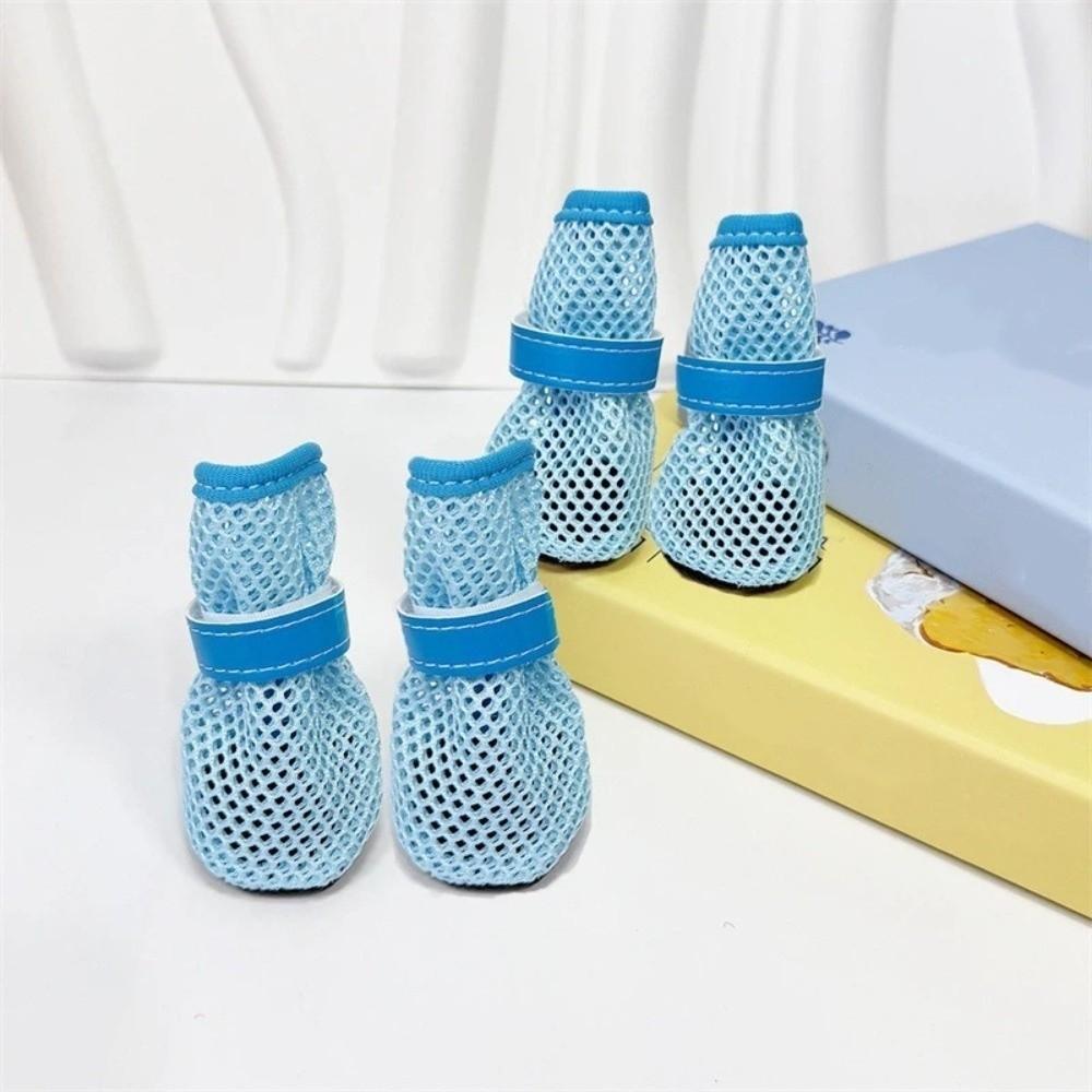 Soft Sole Dog Mesh Shoes Non-Slip Dog Shoe Cover Fashion Dog Net Shoes Paw Protection