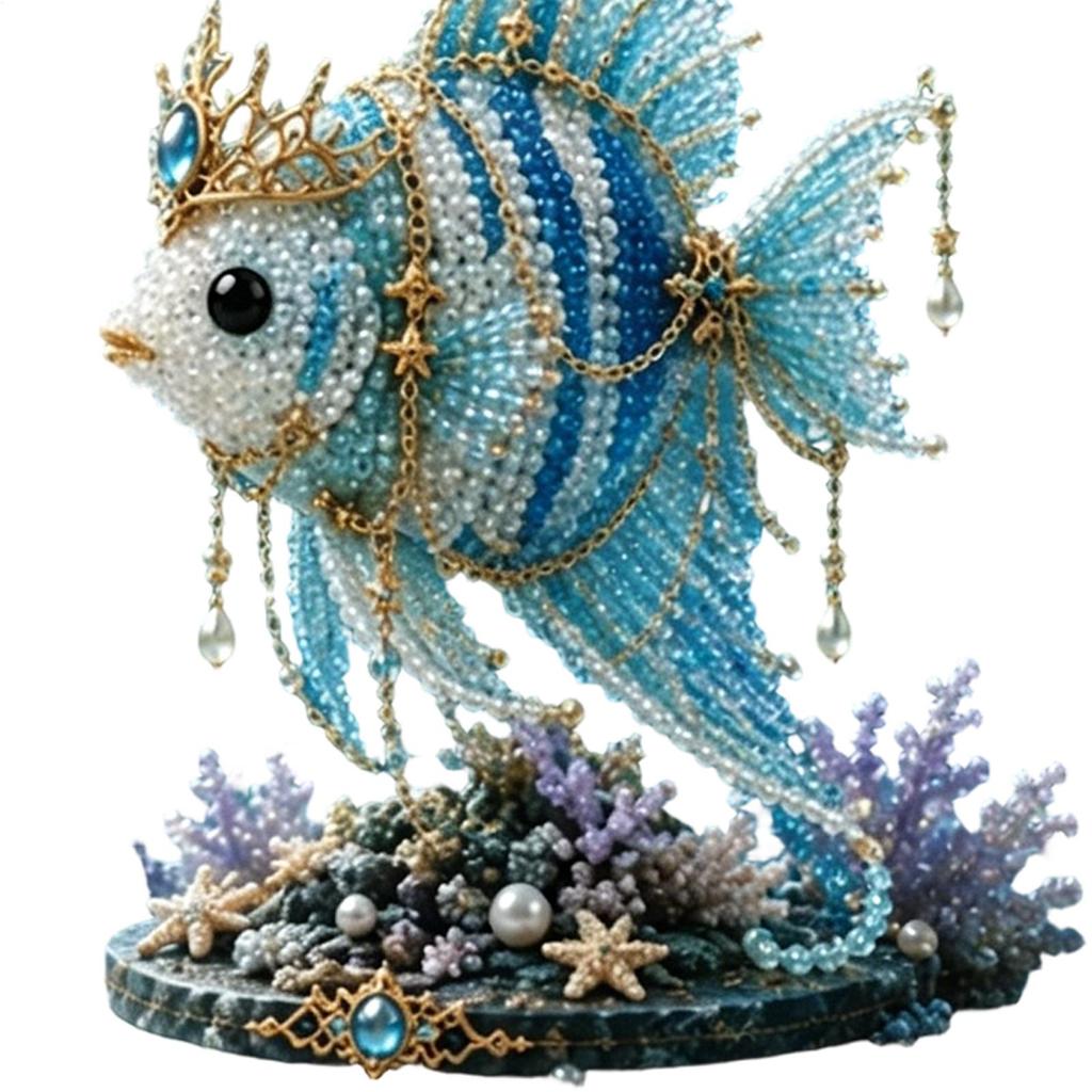 Bead Kits for Adults Sea Animal Making Craft Beads 3D Desk Decor for Beginners Kids Girls Boys Adults Birthday Holiday Party Art