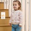 David Bella Girls' Sweater Cardigan Spring Outfit New Baby Anti-static Knitted Top Children's Coat