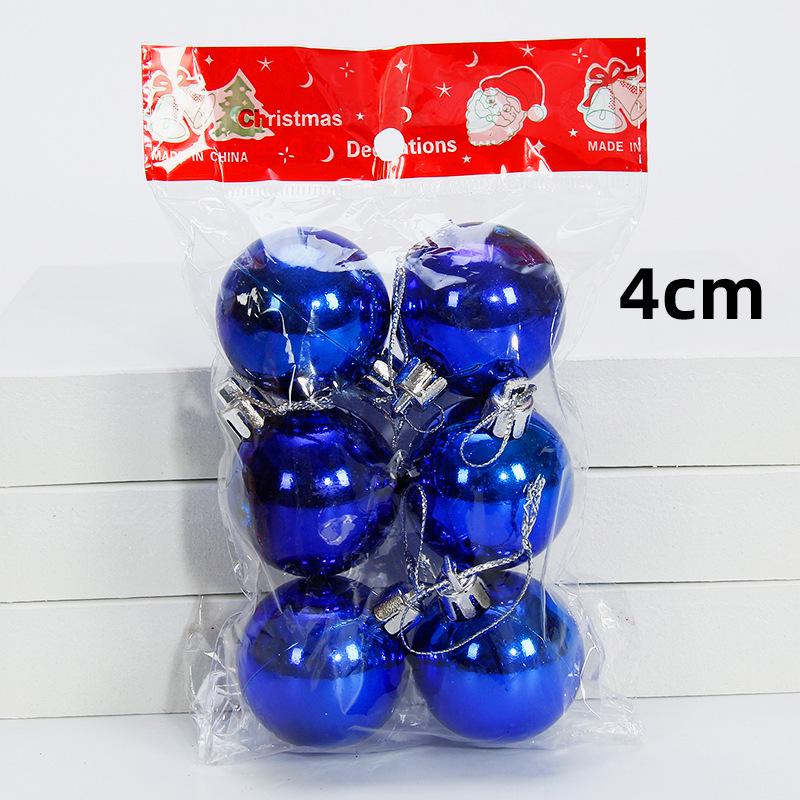 Large and Small Shiny Christmas Ball Tree Decorations