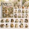 Christmas Collection Toys Advent Calendar with 24 Guinea Pig, Garden Theme Cute Countdown Blind Box Animal Figurines, Decorative Healing Ornaments for
