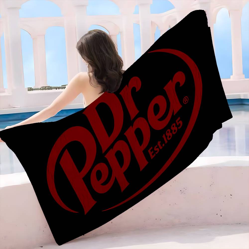 D-Dr P-Pepper Dessin Animé Couverture Microfibre Séchage Rapide Serviettes de Plage Impression Surdimensionnée Super Absorbante Couverture Serviette de Piscine Cotton 30x30cm