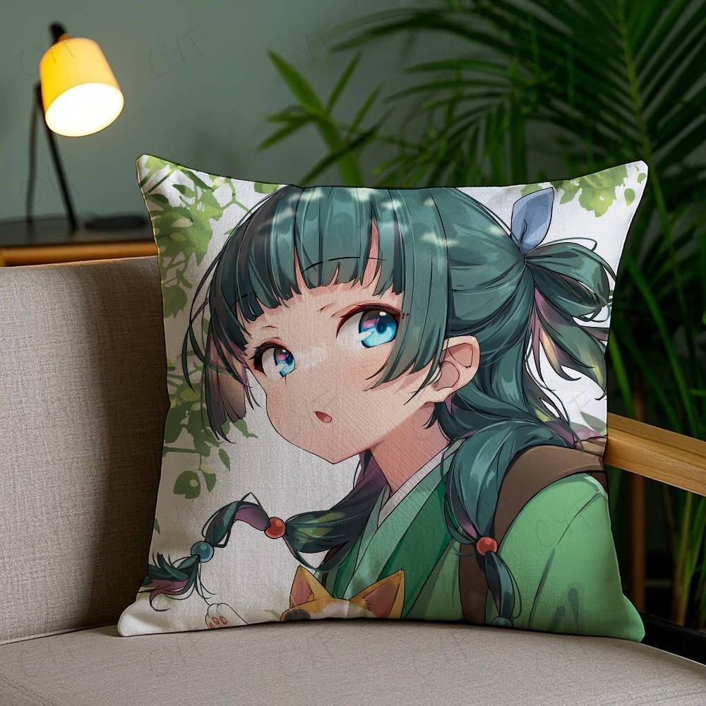 The A-A-Apothecary D-Diaries Maomao Anime Pillow Case Safe Custom Photo Pillow, Anti-Fade Brushed Fleece Cushion