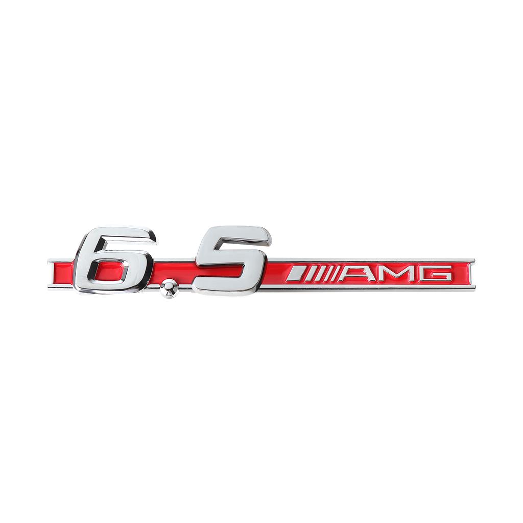 1PCS 3D ABS Car Side Fender Emblem Decoration Body Trunk Badge Sticker Auto Accessories For Mercedes Benz 3.2 5.5 6.3 6.5 AMG