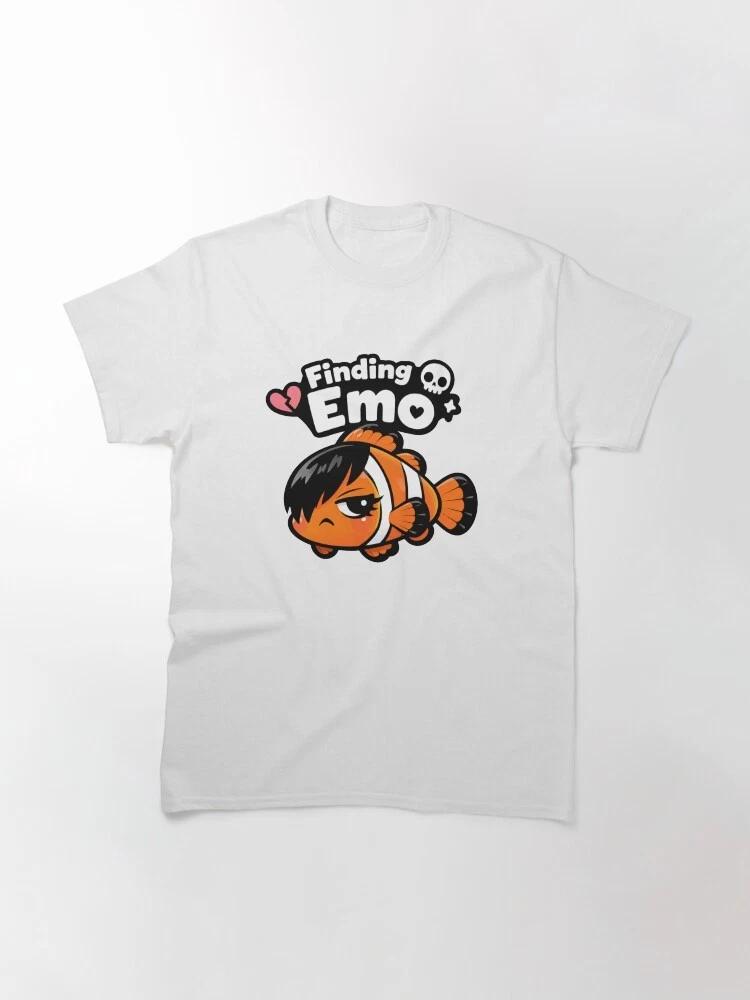 Finding Emo Kawaii Vector Fish Classic Unisex T Shirt Gift For Friends S