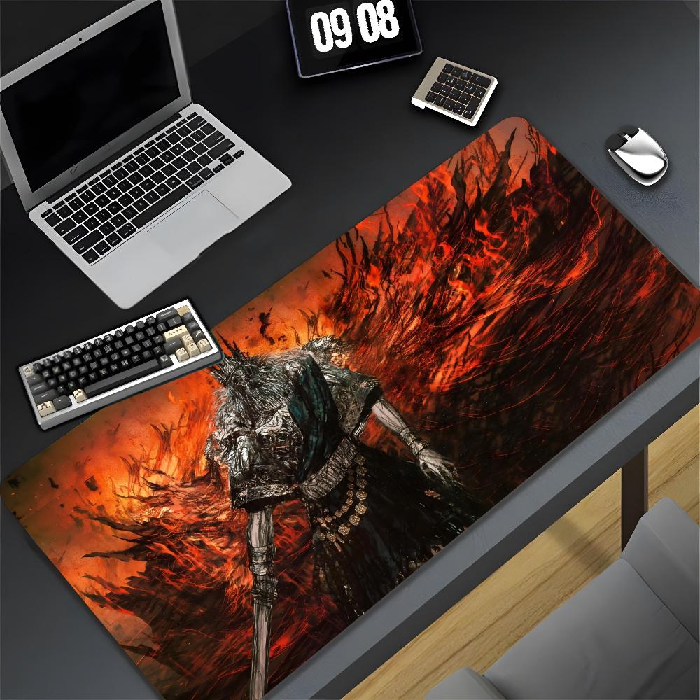 Dark Souls Mouse Pad XXL Gamer Gaming PC Computer Otaku Locking Edge DIY Customized Photo Laptop Notebook Desk Mat