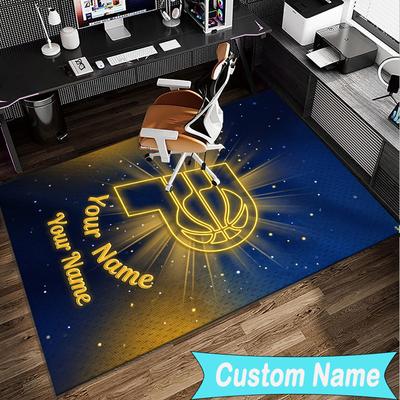 Custom Name Rug Pacers Basketball Team  Area Rug Suitable for Indoor And Outdoor,Carpets for Homes, Offices,Living Rooms,Home Decor,Christmas Gift