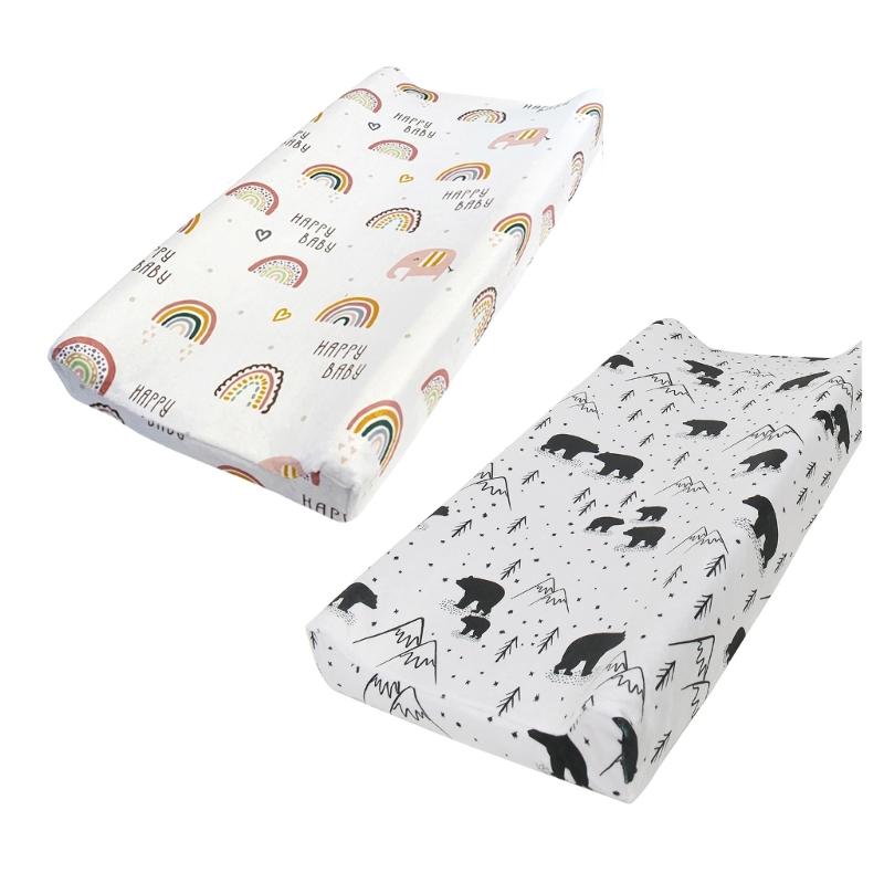 Printed Nappy Changing Pad Sheets Cover Soft and Comfortable Baby Diaper Changer Cushion Sleeve Protective Case