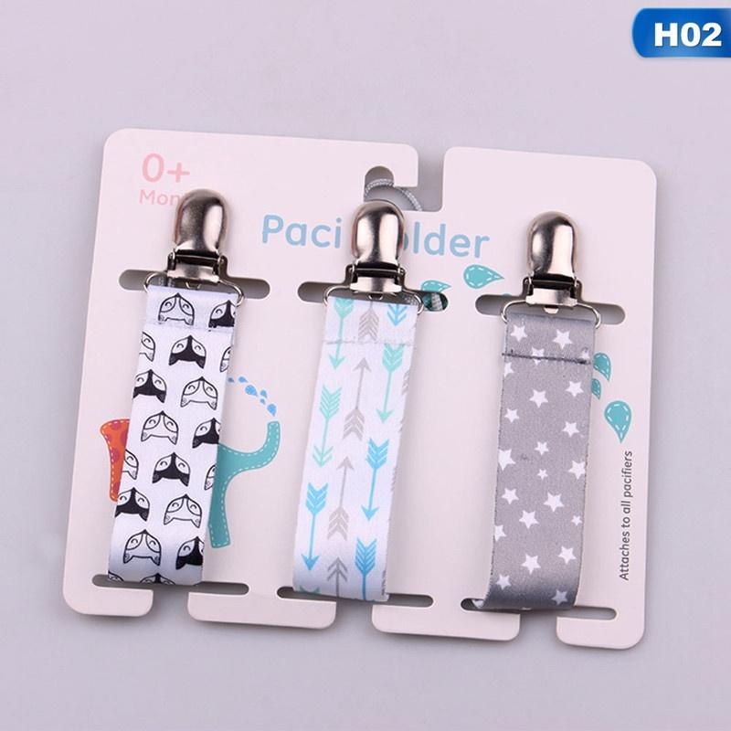 3pcs /set Pacifier Clips for Babies Newborn Soother Clip Chain Personalised Infant Present Gifts Personalized Baby Accessories