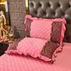 2pcs Crystal Velvet Pillowcase Solid Color Winter Warm Pillow Cases Decor Home Pillow Covers Bedding