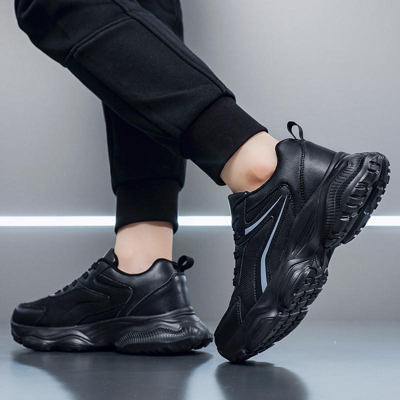 Великий Розмір 50 Платформа Кросівки для Ходьби Чоловічі Висока Якість Вуличні Спортивні Баскетбольні Кросівки для Чоловіків Чорні Повсякденні Кросівки для Бігу Чоловічі
