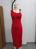 Chic Européen: Robe sexy sans manches moulante pour femme