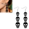 Stylish Acrylic Accessories for Costumes 1 Pair Halloween Earrings Women, Gothic Dangle Earrings, Lightweight Bat Pumpkin Skeleton Jewelry Spooky Drop