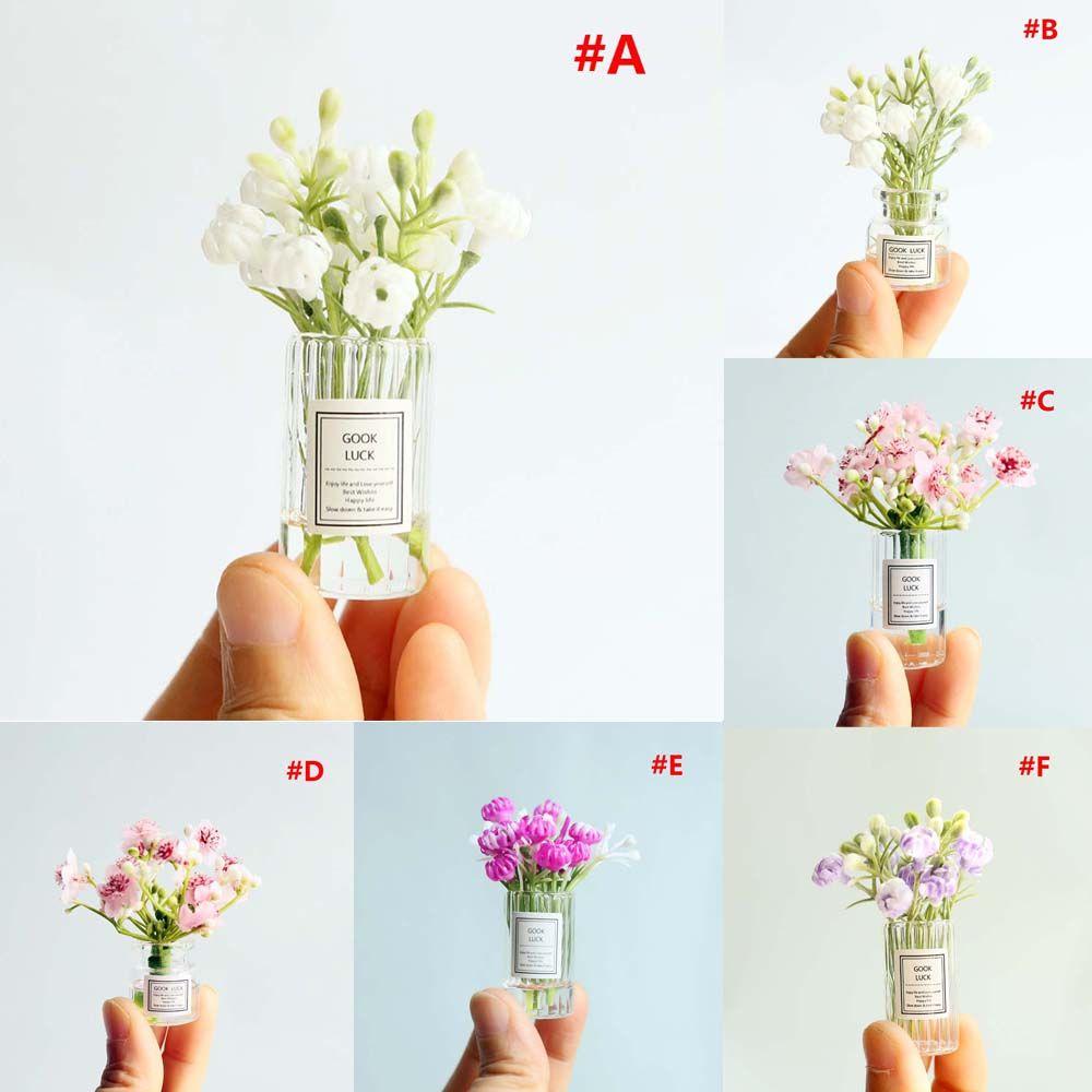 1:12 Dollhouse Miniature Simulation Potted Plants Doll House Decoration Dollhouse Accessories