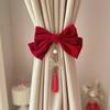 Elegant Red Wedding Tiebacks for Curtains - Perfect for Decorating Living Rooms or Bedrooms