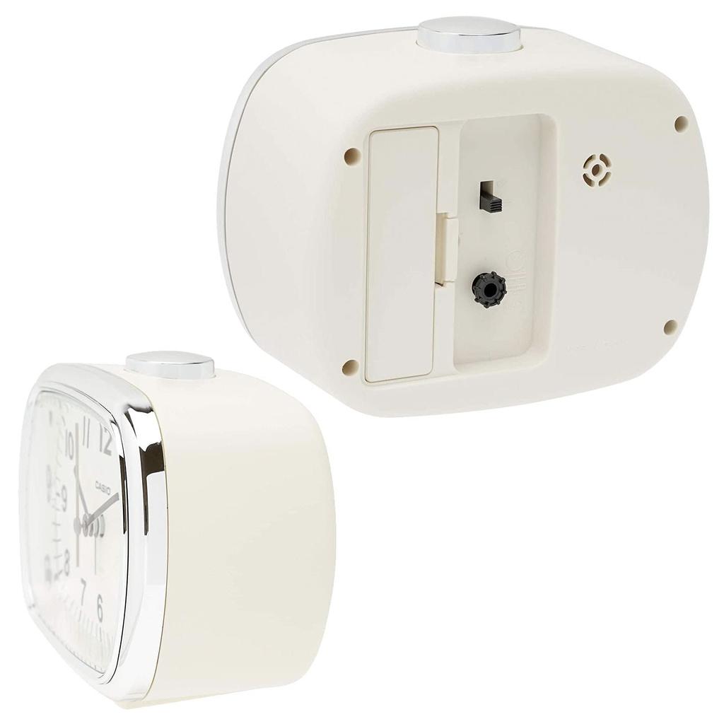 Casio Analog Alarmlı Saat TQ-159-7JF Krem Retro Erteleme Işıklı Masa Saati Kolay Okunur