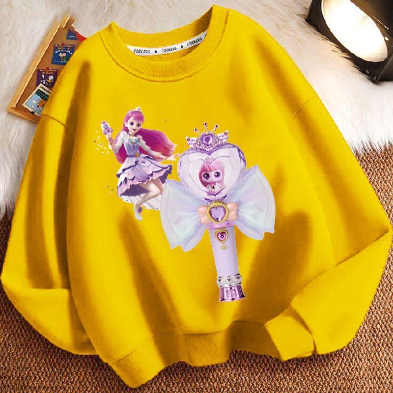 Niedliche Cartoon-Rundhals-Hoodies für Kinder, Langarm-Freizeit-Hoodies für Jungen und Mädchen für Frühling und Herbst