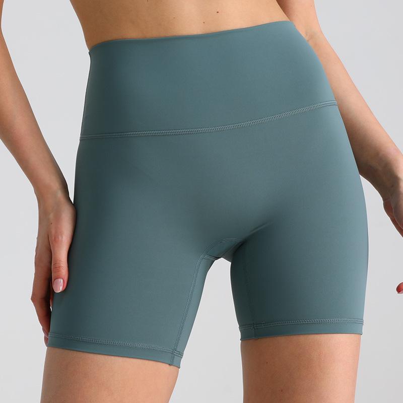 High Waist Butt-Lifting Yoga Shorts - Three-Quarter Length for Slimming and Fitness
