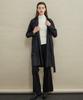 MANAVIS7 Gloss Shirt Dress [Black]