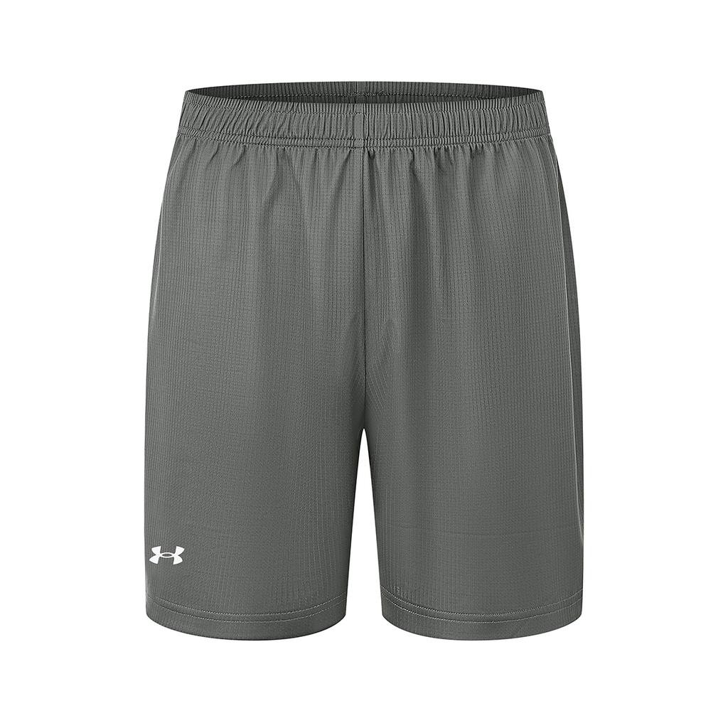 Under Armour Quick-Drying Breathable Knitted Solid Color Elastic Waist Sports Shorts Unisex Shorts Gray 23500203-012