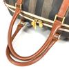 FENDI vintage Pecan travel bag travel bag bag Duffle Bag PVC/Leather khaki/Brown