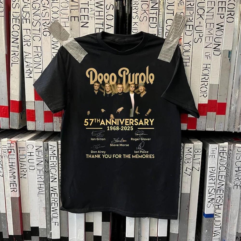 

Deep Purple 57Th Anniversary 1968-2025 Gift For Fans Unisex S-5XL Shirt UH1661 Unisex T-Shirt M